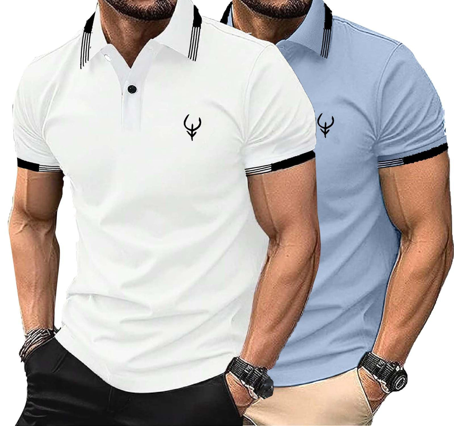 Lymio Polo T Shirt for Men || Men Casual T-Shirt || Available in Combo Packs (Polo 40 to 43)