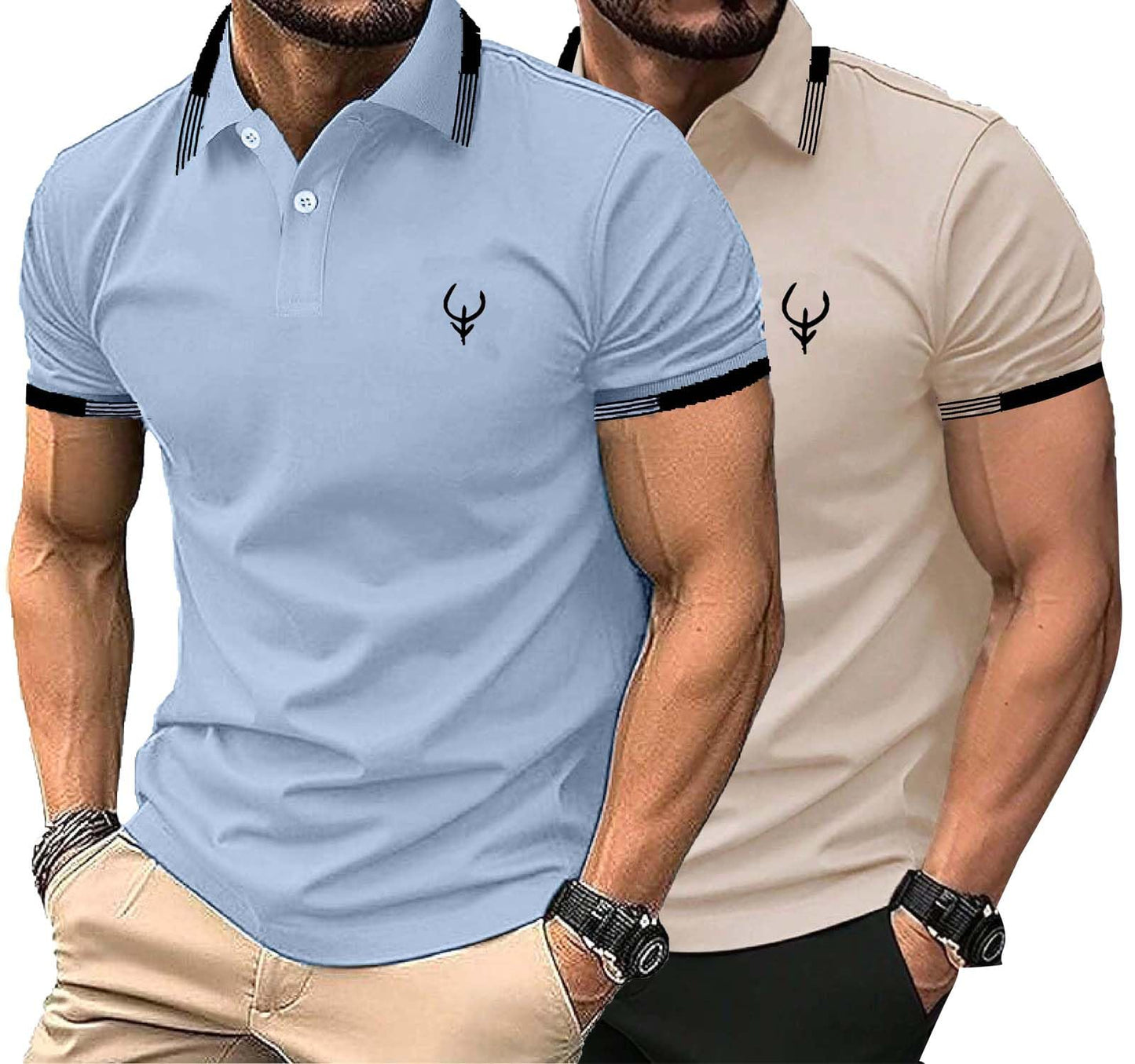 Lymio Polo T Shirt for Men || Men Casual T-Shirt || Available in Combo Packs (Polo 40 to 43)